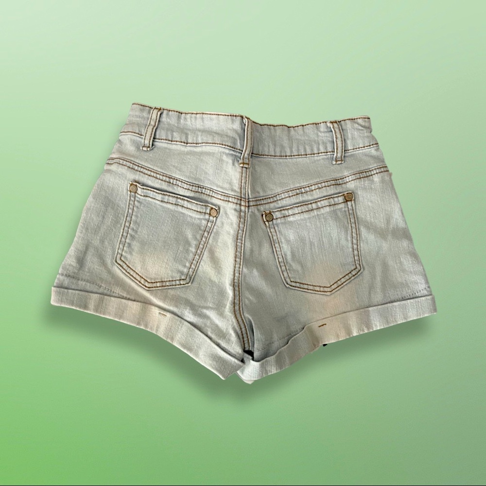 High Waisted Denim Shorts, Size: S